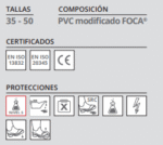 Bota HAZMAT de Seguridad 314 - Segur Negra SRC S5 - FIREX - Imagen 2